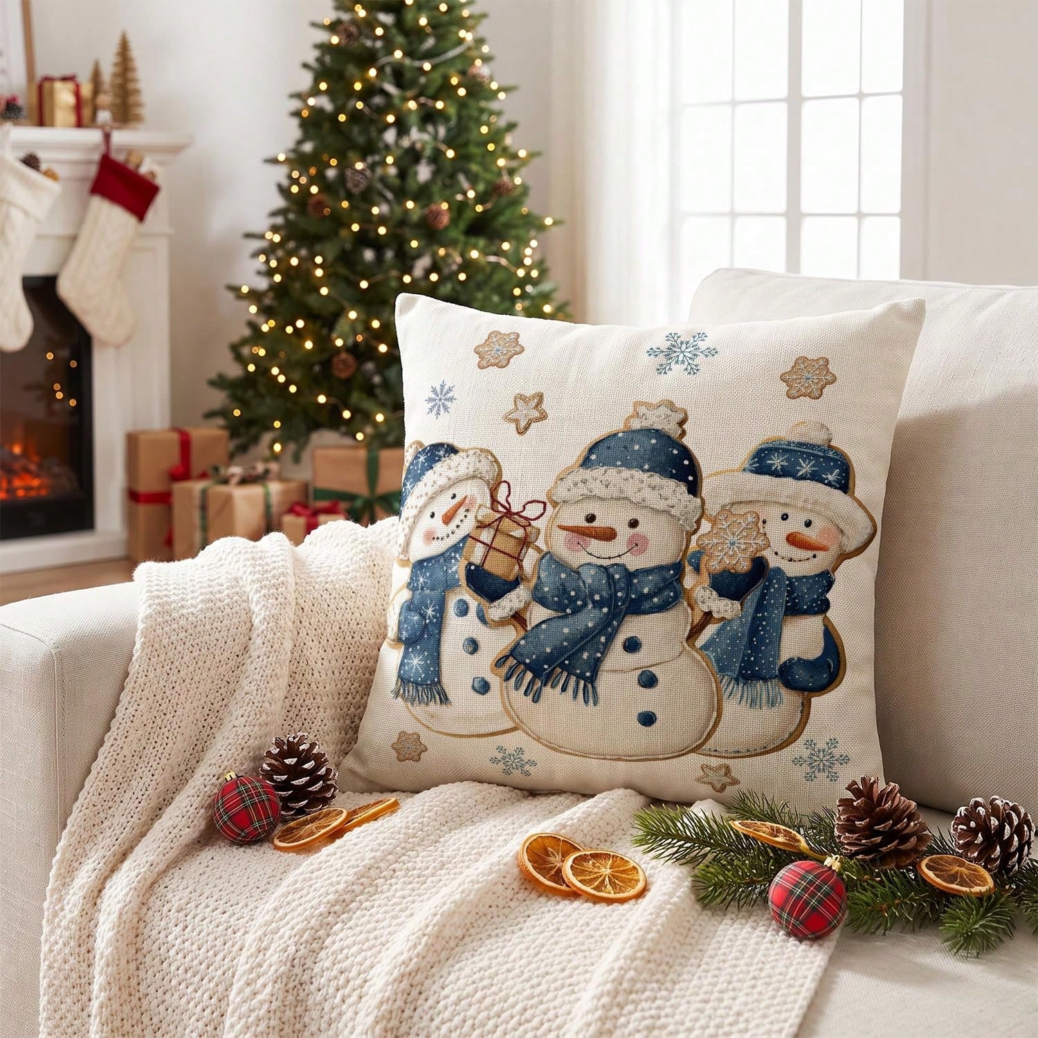 1 шт. Зимний декоративный чехо – обзор и цена Pillow Insert 18X18
